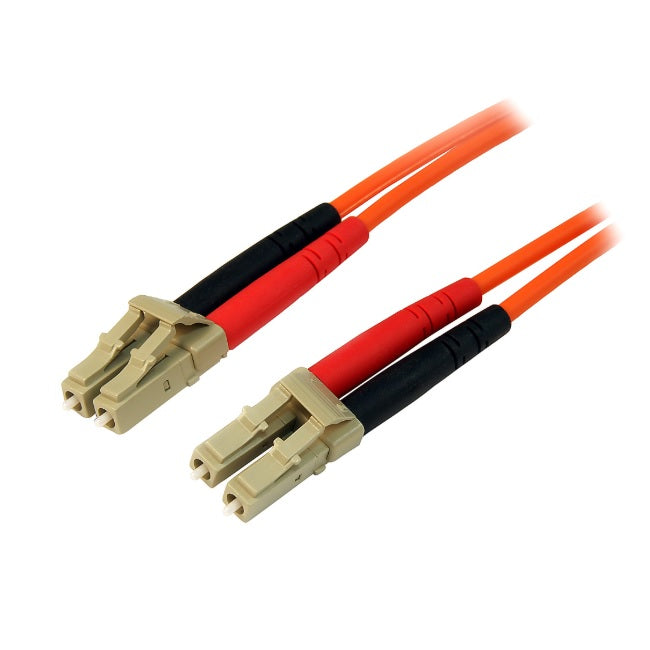 Cable Startech 50FIBLCLC2 2 m red multimodo duplex fibra optica LC-LC 50/125 patch duplex 10Gbit/s cable de conexión LSZH - 50/125 naranja
