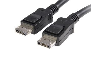 CABLE STARTECH DE 3M CERTIFICADO DISPLAYPORT 1.2 4k CON CIERRE DE SEGURIDAD - 2x MACHO DP