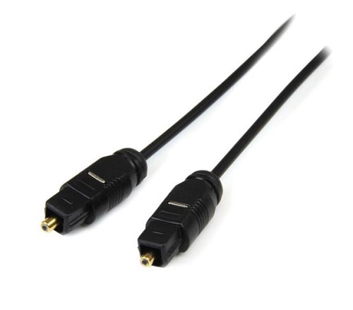 CABLE STARTECH DE 3M NEGRO TOSLINK AUDIO DIGITAL ÓPTICO SPDIF DELGADO -