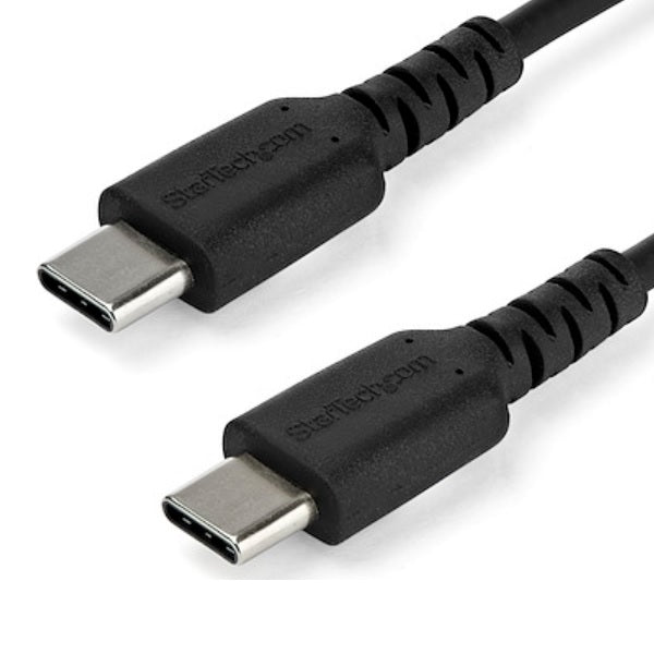 Cable StarTech de 1M Negro de Carga USB-C de Carga Rápida y Sincronización USB 2.0 Tipo-C a USB-C Para Laptops - Revestimiento