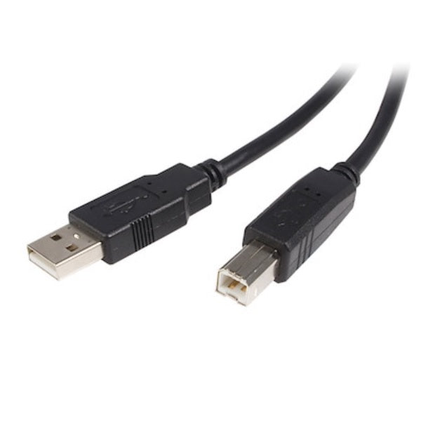CABLE STARTECH DE 3M USB PARA IMPRESORA-1X USB A MACHO- 1x USB B MACHO-ADAPTADOR NEGRO