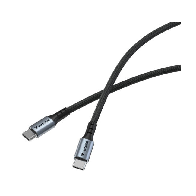 Cable de sincronizacion Verbatim carga USB-C 100W modelo VB31846 color Negro de 120 cm