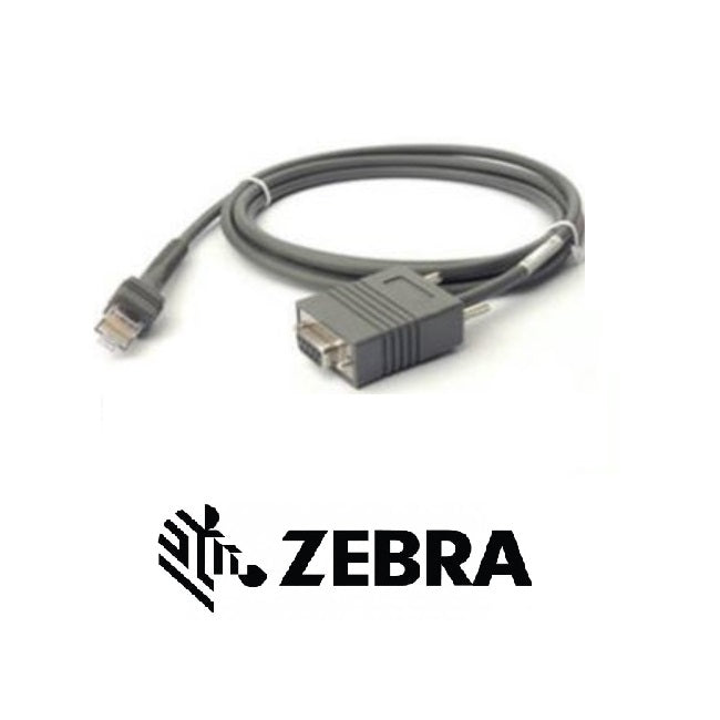 CABLE ZEBRA SERIAL GREY DB9F.7FT2MST.TXD-2.W