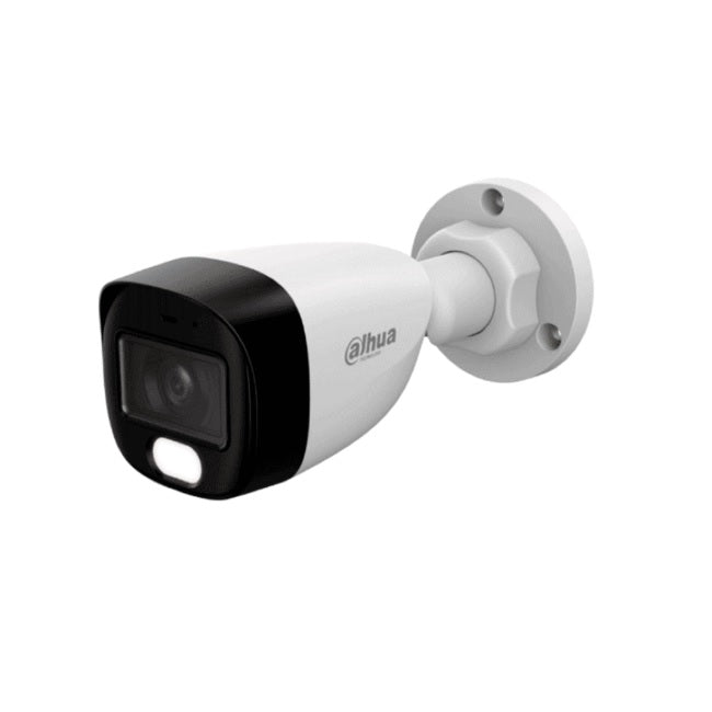 Camara dahua HAC-HFW1209CN-A-LED-S3 bullet full color 1080 p lente 2.8mm IR 30 m metalica exterior e interior 107.08 gds de apertura con microfono