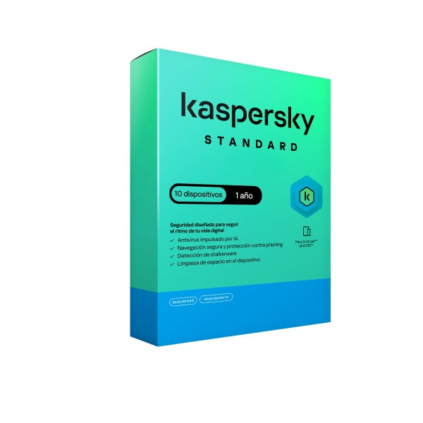 KASPERSKY STANDARD 10 DISPOSITIVOS 1 AÑO