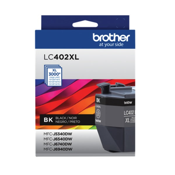 TINTA BROTHER LC402XLBK NEGRA MFC-J5340DW / MFC-J6540DW / MFC-J6940DW (3000 PAG)