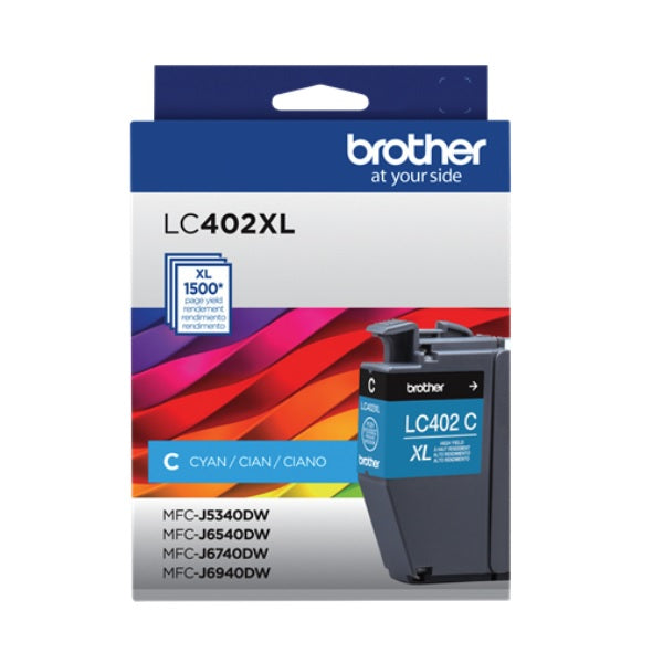 TINTA BROTHER LC402XLC CIAN MFC-J5340DW / MFC-J6540DW / MFC-J6940DW (1500 PAG)