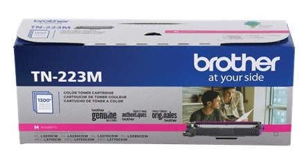 TONER BROTHER TN223M MAGENTA GENUINE RENDIMIENTO ESTANDAR (1 300 PAG) HL-L3210CW HL-L3230CDW HL-L3270CDW HL-L3290CDW MFC-L3710CW MFC-L3750CDW MFC-L3770CDW