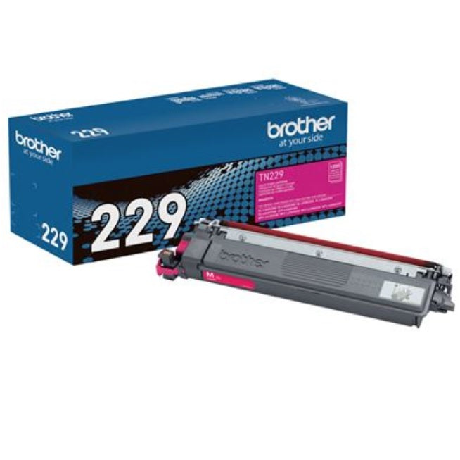 Tóner Brother TN229M Magenta Genuine Rendimiento Estándar MFCL3780CDW / DCPL3560CDW (1 500 páginas)
