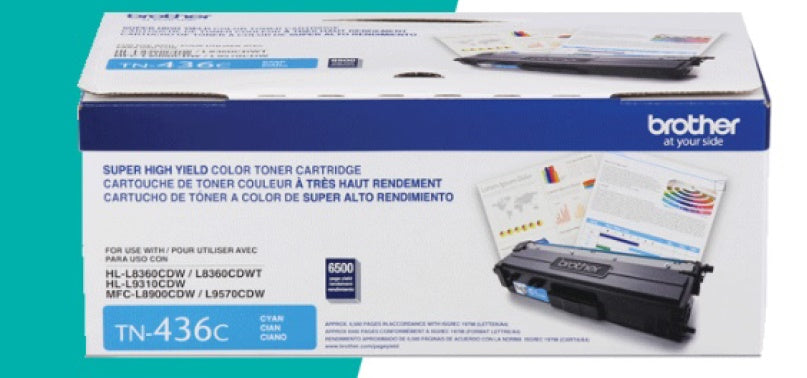 TONER BROTHER TN436C CIAN HLL9310CDW/MFCL8900CDW/MFCL9570CDW (6 500 PAG)