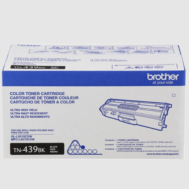 Tóner Brother TN439BK Negro Ultra Alto Rendimiento HLL9310CDW/MFCL9570CDW (9 000 Pág)