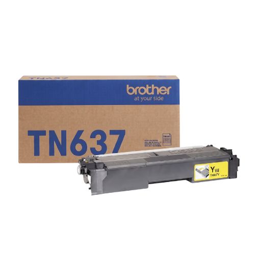 Toner Brother TN637Y amarillo para HLL8570CDW / MFCL8730CDW / MFCL8970CDW (10 000 paginas)