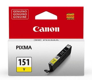 TINTA CANON CLI-151 Y 6531B001AA AMARILLO IP7210/ MG5410/G5510/G6410/G7110/MG6310 (330 PAG)