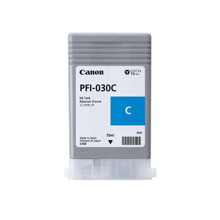 TINTA CANON PFI-030C 3490C001AA CYAN IMAGEPROGRAF TA-20/TA-30 (55 ML)