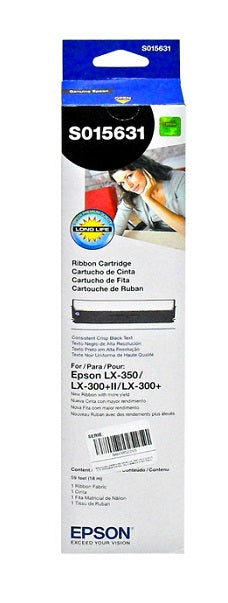 CINTA EPSON S015631 NEGRO LX350/LX300/LX300