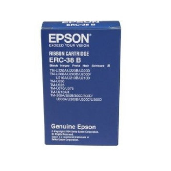 CINTA EPSON ERC-38B NEGRO TMU200D/TM300/TMU370/TMU375/TM-U375
