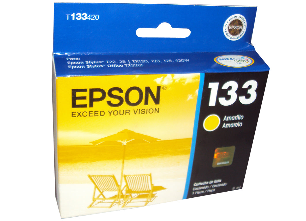 TINTA EPSON 133 T133420-AL AMARILLO STYLUS C Y TX235W/TX320F/TX430W/TX420/TX120 C (355 PAG)