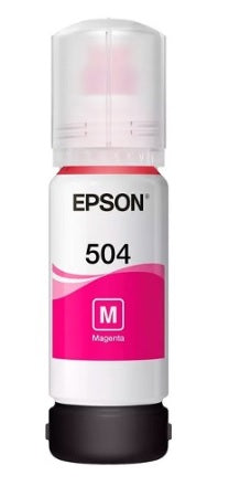 Tinta Epson 504 T504320-AL magenta bote 70ml L4150/L4160/L6161/L6171/L6191 6,000 paginas