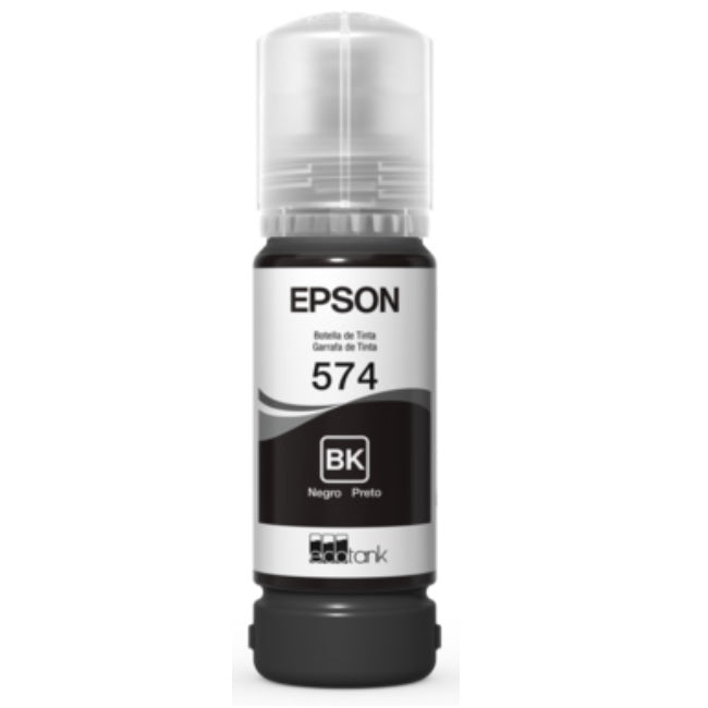 Tinta Epson 574 T574120-AL negro bote EcoTank L8050 65ml (7 300 pag)