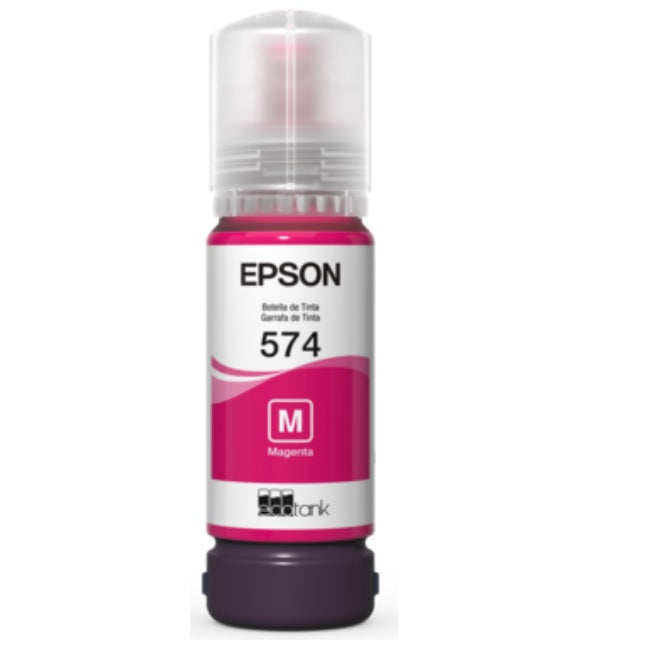 Tinta Epson 574 T574320-AL magenta bote EcoTank L8050 65ml (7 300 pag)