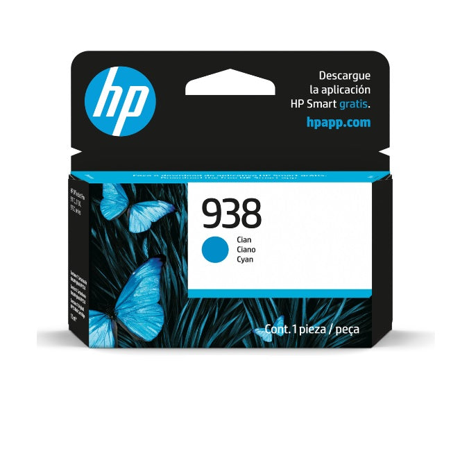 Tinta HP 938 4S6X5PL Cian para OfficeJet Pro 9720 / 9730 (800 Páginas)