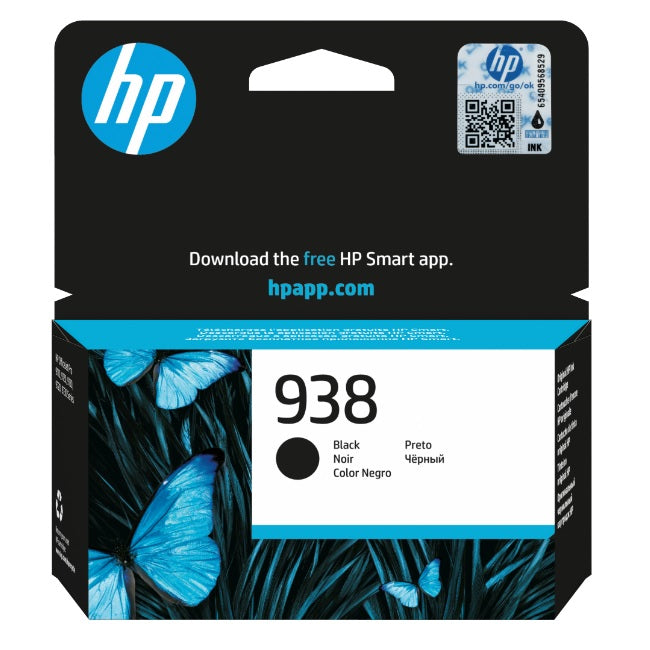 Tinta HP 938 4S6X8PL Negro para OfficeJet Pro 9720 / 9730 (1 200 Páginas)