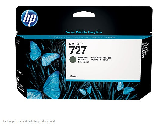 TINTA HP LF 727 B3P22A NEGRO MATE DesignJet T1500 /T2500/T920 130ML