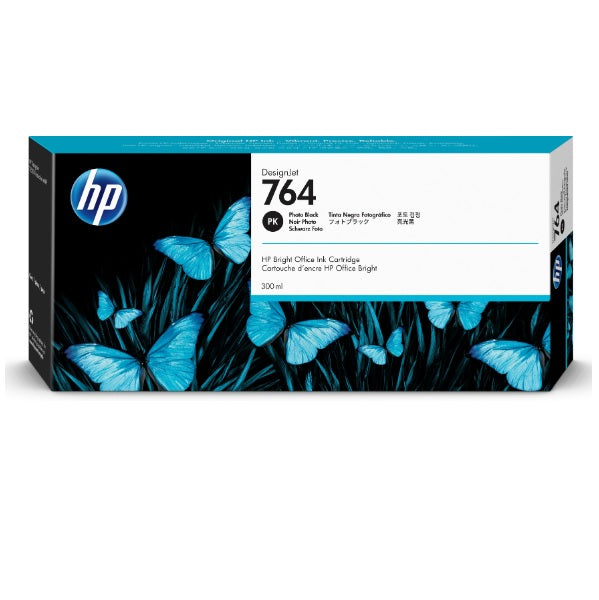 TINTA HP LF 764 C1Q17A TINTA NEGRO FOTOGRAFICO LF HP HP DesignJet T3500 (300 ML)