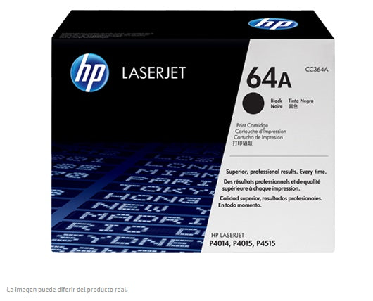 TONER HP 64 CC364A NEGRO LASERJET P4015 (10 000 PAG)