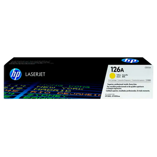 TONER HP 126A CE312A AMARILLO LASERJET CP1025/M175NW (1 000 PAG)