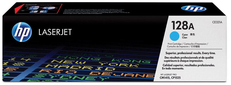 TONER HP 128A CE321A CYAN LASERJET CP1525NW/CM1415FNW (1 300 PAG)