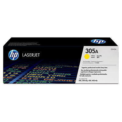 TONER HP 305A CE412A AMARILLO LASERJET PRO M451/M475 (2 600 PAG)