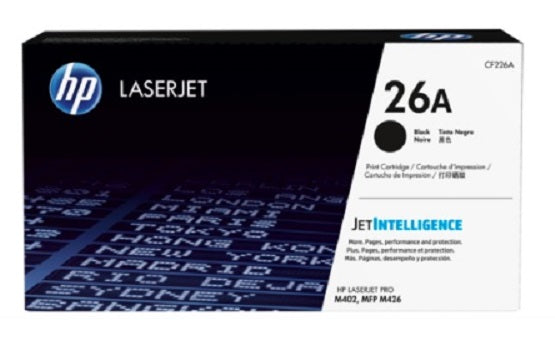 TONER HP 26A CF226A NEGRO LASERJET PRO M402/M426 (3 100 PAG)