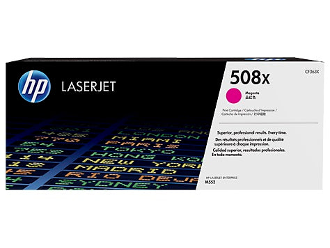 TONER HP 508X CF363X MAGENTA LASERJET M553dn/M577dn ALTO RENDIMIENTO (9 500 PAG)