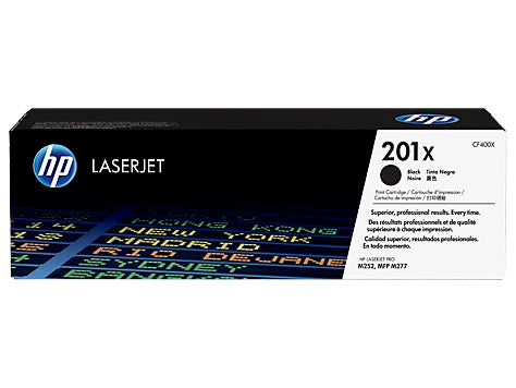 TONER HP 201X CF400X NEGRO LASERJET PRO M252DW/M277DW ALTO RENDIMIENTO (2 800 PAG)