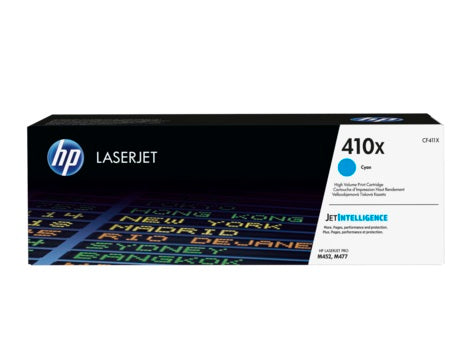 TONER HP 410X CF411X CYAN LASERJET PRO M452dn/M452dnw/M477fdn ALTO RENDIMIENTO (5 000 PAG)