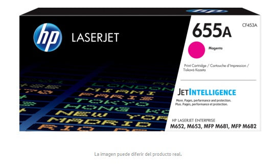TONER HP 655A CF453A MAGENTA LASERJET ENTERPRISE MFP M682z/M652dn (10 500 PAG)