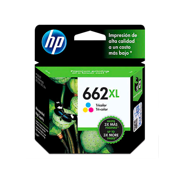 TINTA HP 662 XL CZ106AL TRICOLOR DESKJET 1015/1515/2515/3515/3545/4645/2545/2645 ALTO RENDENDIMIENTO (330 PAG)