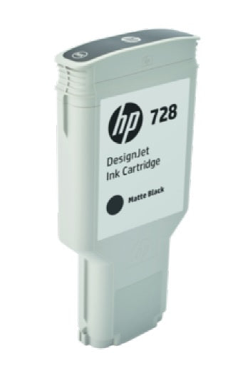 TINTA HP LF 728 F9J68A NEGRO MATE LF DESIGNJET T730/T830 300ML