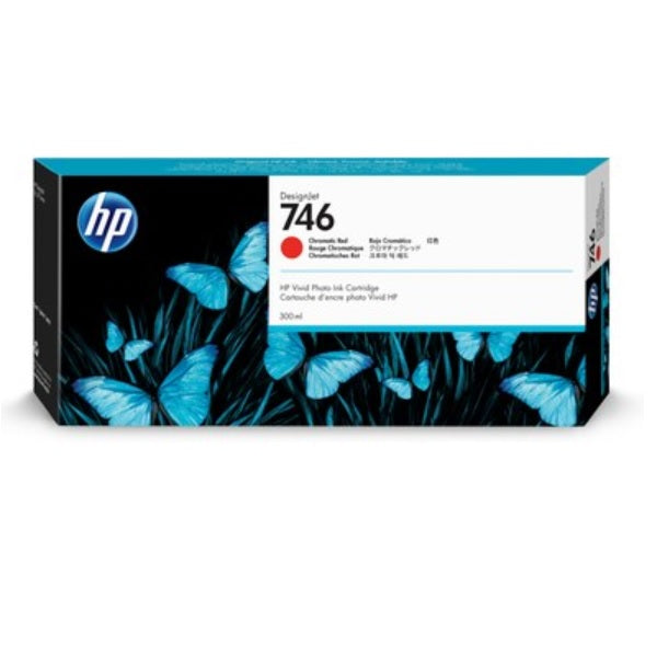 TINTA HP LF 746 P2V81A ROJO CROMATICO DESIGNJET 300 ML