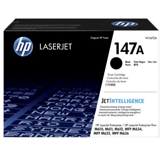 TONER HP 147A W1470A NEGRO LASERJET M610dn / M611dn / M612dn (10 500 PAG)