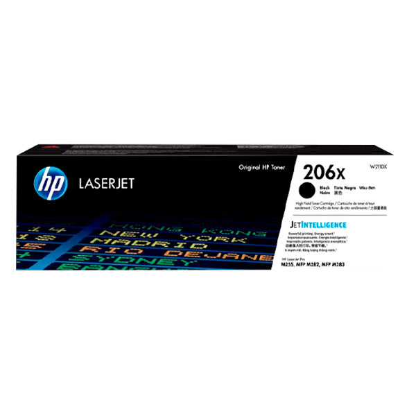 TONER HP 206X W2110X NEGRO LASERJET PRO M255DW / M283FDW (3150 PAG)