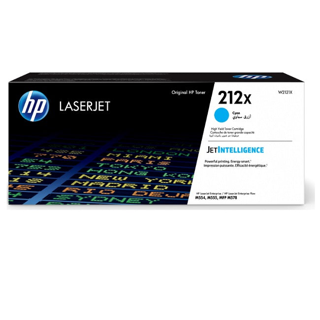 Toner HP 212X W2121X cian Laserjet M555 (10 000 paginas)