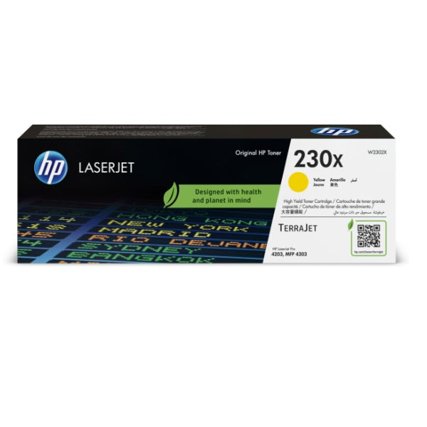 Toner HP 230X W2302X Amarillo LASERJET PRO 4203 / MFP 4303 (5 500 paginas)
