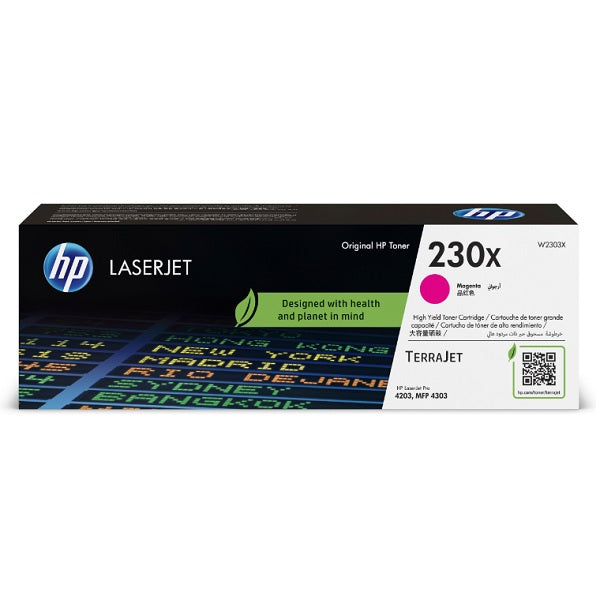 Toner HP 230X W2303X Magenta LASERJET PRO 4203 / MFP 4303 (5 500 Paginas )