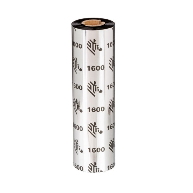 Cartucho de Cinta Zebra Ribbon Cera 110x300 Para Imp. Industrial Form. 16000 Nucleo 1In Precio por pieza