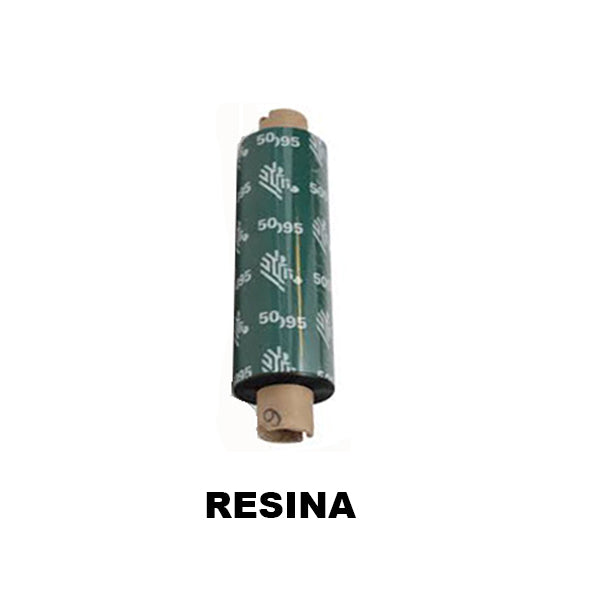 Cartucho de cinta Zebra Ribbon Resina 64mmX74mts Para Impresora Escritorio Form 5095 Precio por rollo 05095GS06407