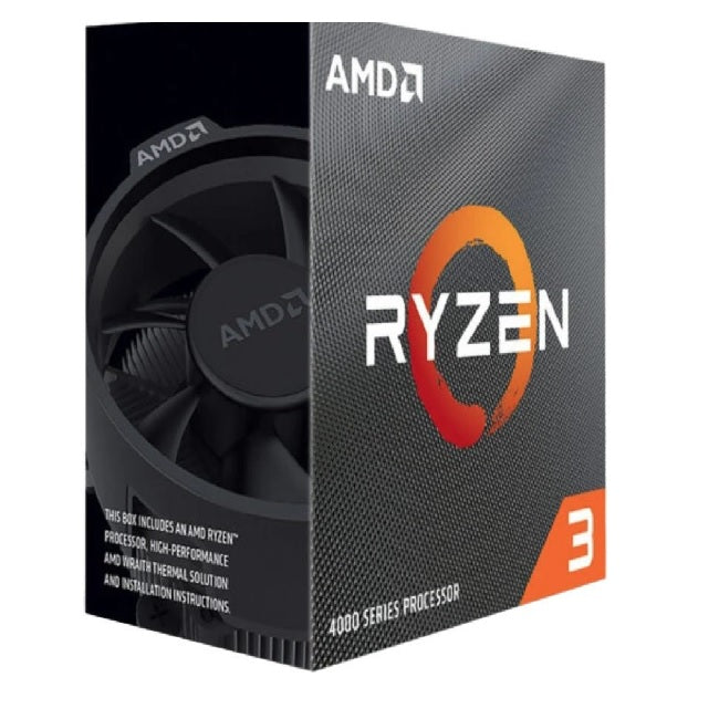 Procesador AMD Ryzen 3 4100 con disipador sin graficos socket AM4 4Core 3.8Ghz 65w Zen 2