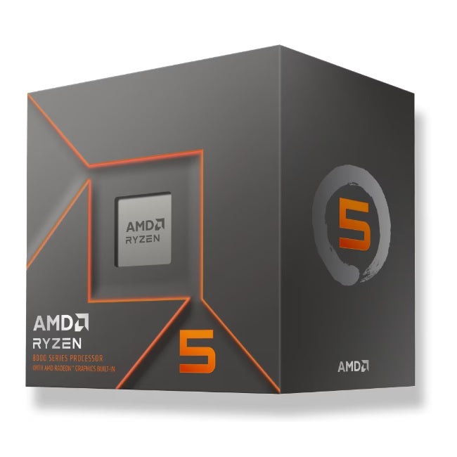 Procesador AMD Ryzen 5 8500G con disipador y graficos socket AM5 6Core 3.5Ghz 65w Zen 4