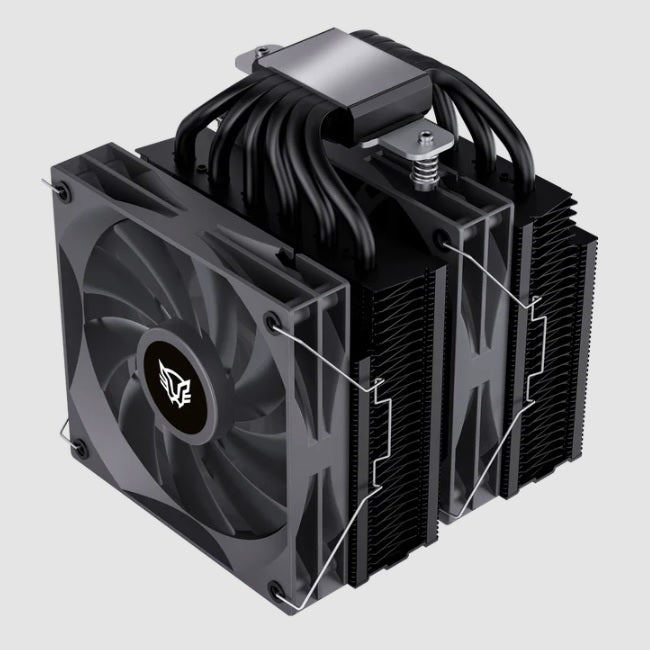 Enfriamiento de Aire Balam Rush Heliux Expert HEX90 Negro Display para monitoreo de temperatura RGB 6 Pipas TDP 295 W Legend